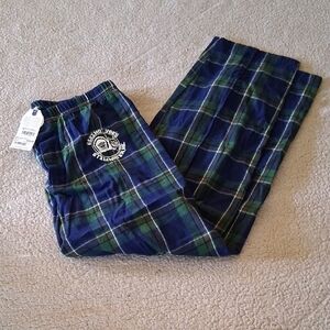 New Eskimo Joes Boxercraft Navy and Forest Plaid Pajama Pants